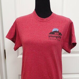 Younglife Faded Burgundy Women's Size Small T Shirt
